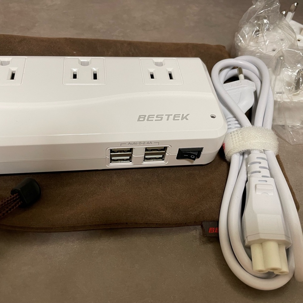 Adapter outlets from US compatible appliances to European and Asia outlets